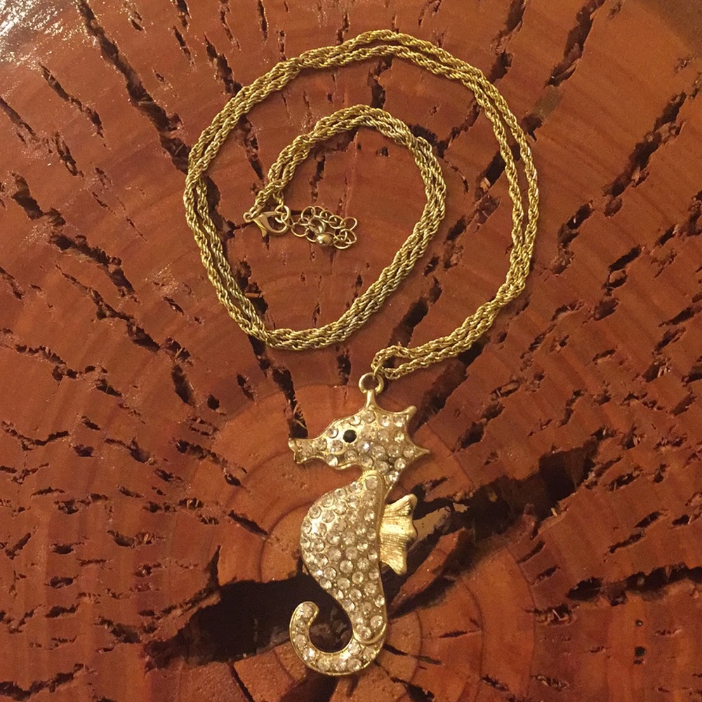 Gold Seahorse Necklace